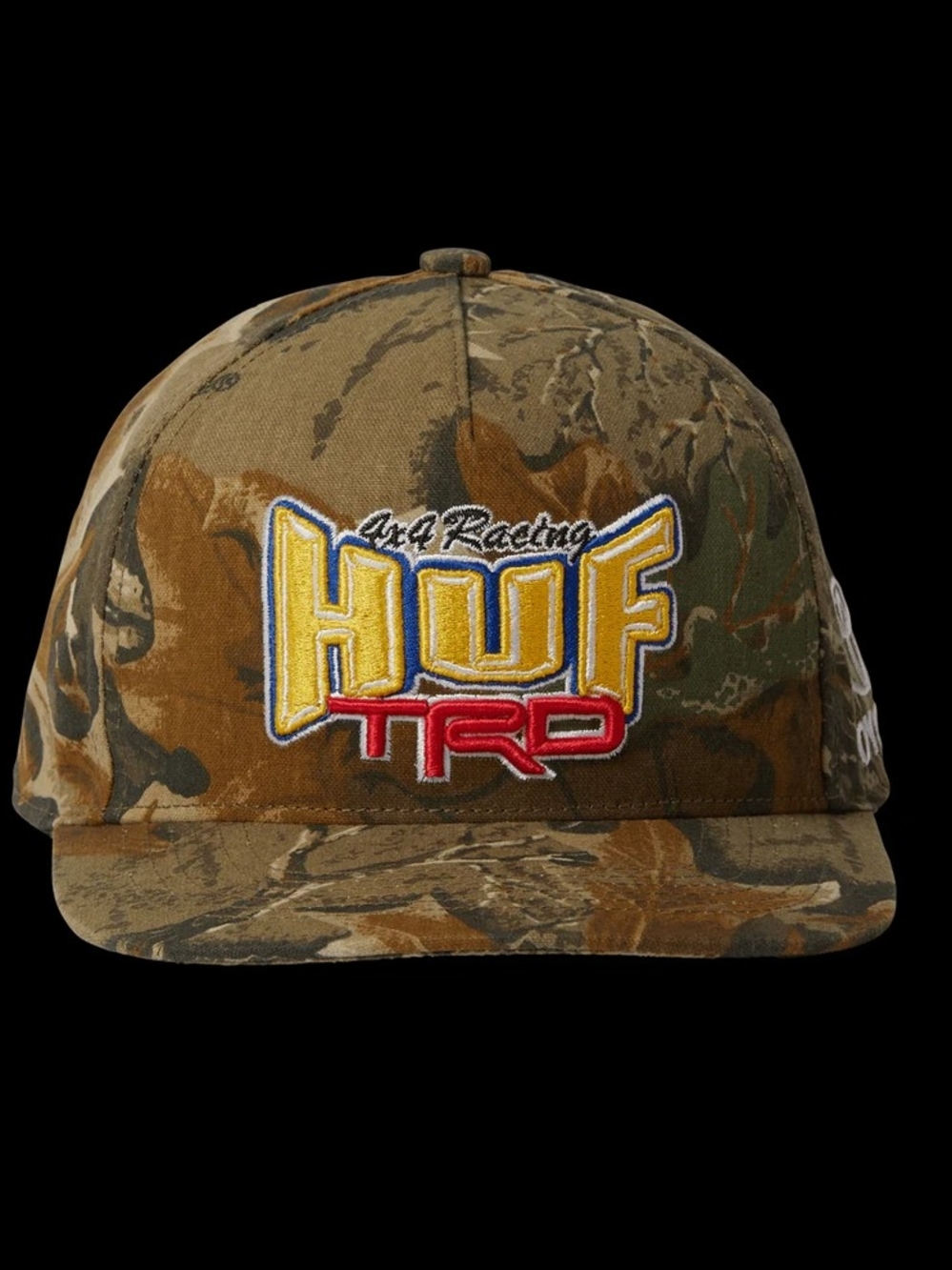 HUF TRD Camo Snapback Hat - Green/Brown